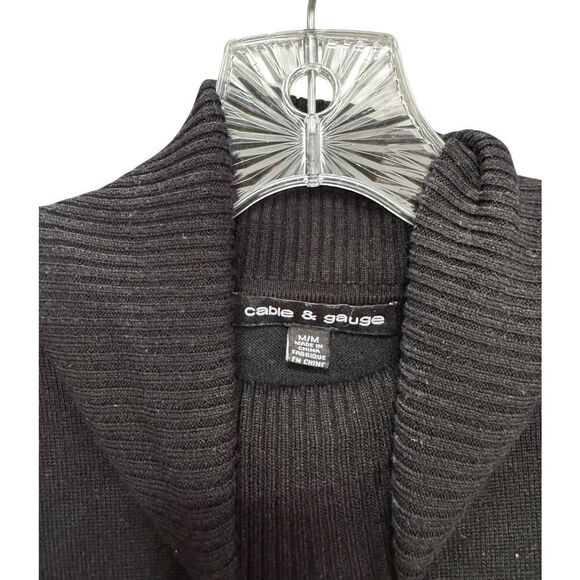 Cable & Gauge Black Turtleneck Sweater - Size M - Pre-Owned - Picture 3 of 4